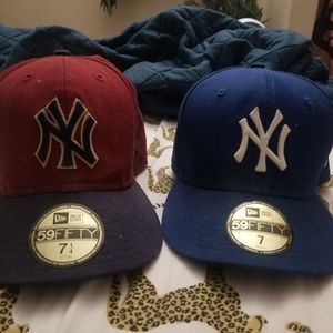 2 New York Yankee Hats